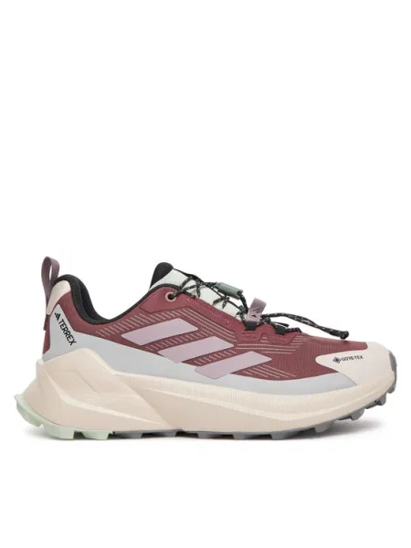 Čipkované poltopánky Adidas Terrex vínová