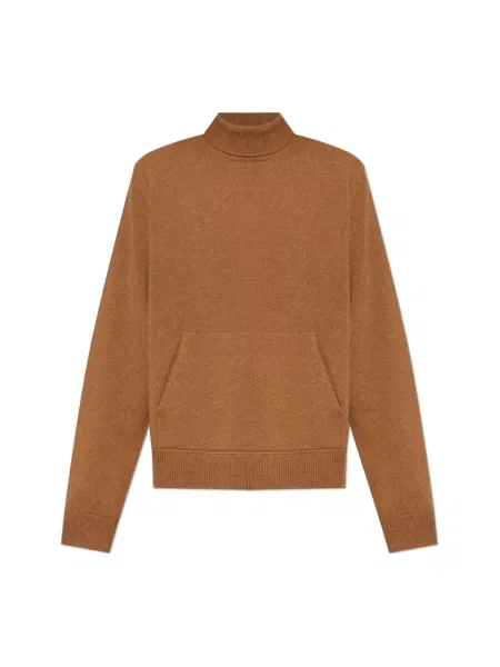 Sweter Dsquared2 wełniany brązowy