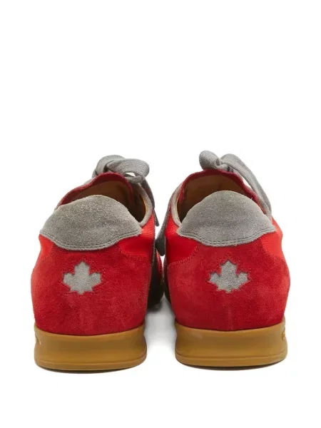 Sneakerși Dsquared2 din piele de căprioară cu dungi