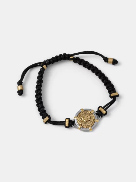 Guess bransoletka ze stali nierdzewnej LION LEGACY czarna