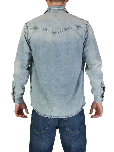 Риза Boss синьо