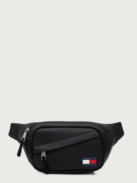 Tommy Jeans ledvinka z imitace kůže černá