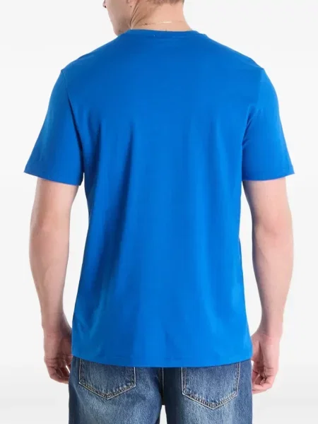 Tricou Calvin Klein cu autograf albastru