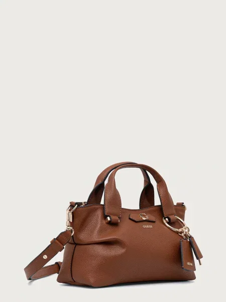 Guess geantă crossbody pentru femei cu imitație de piele SUZY maro