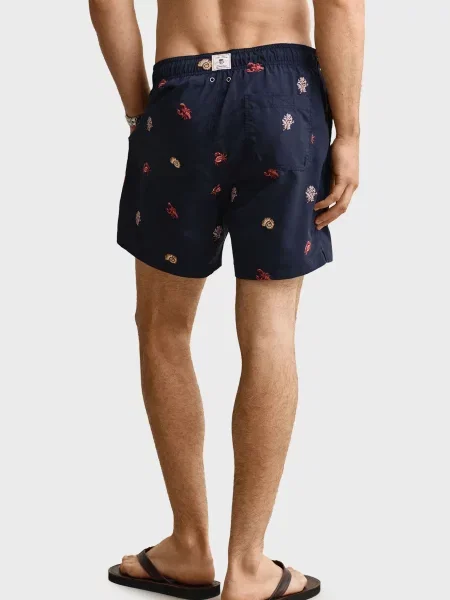Шорты Gant с вышивкой синие