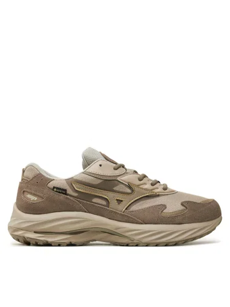 Кросівки Mizuno Wave Rider β GTX silver cloud / vintage khaki / ge gold золоті