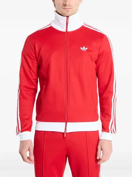 Csíkos hosszú felső Adidas nyomtatás fekete