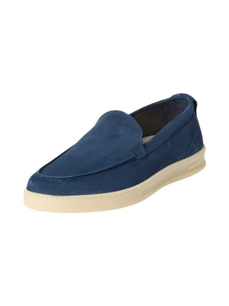 Półbuty Woolrich skórzane niebieskie