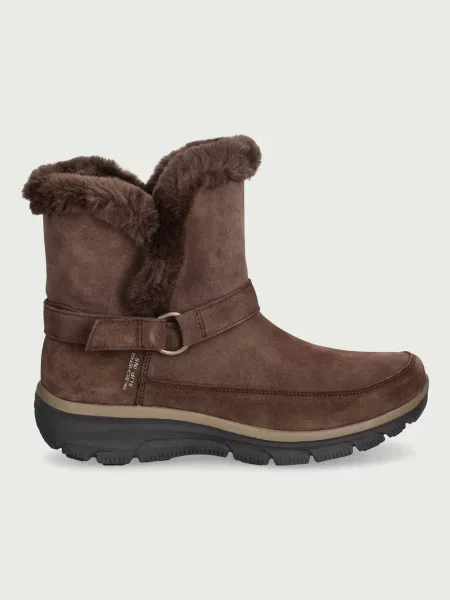 Skechers EASY GOING-DREAMERS LUXE VIBE snehule dámske semišové hnedá