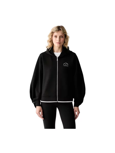 Bluza z kapturem Karl Lagerfeld z kapturem czarna