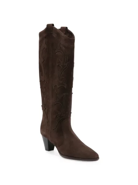 Botine Ba&sh din piele de căprioară maro