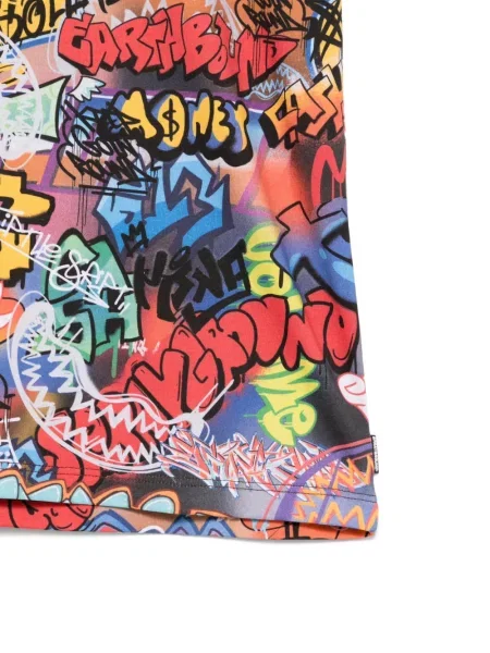 Koszulka dziecięca Sprayground Kid brązowa