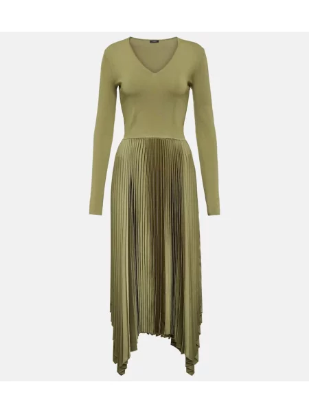 Rochie midi Joseph până la genunchi de costum verde