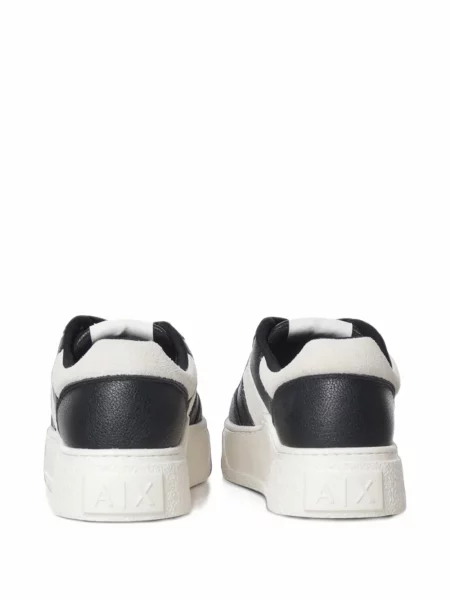 Sneakerși Armani Exchange cu imagine negru