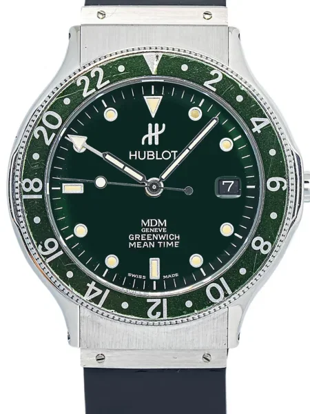 Klasszikus óra Hublot zöld
