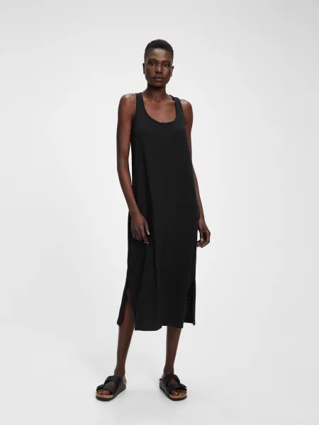 Sukienka midi Gap czarna