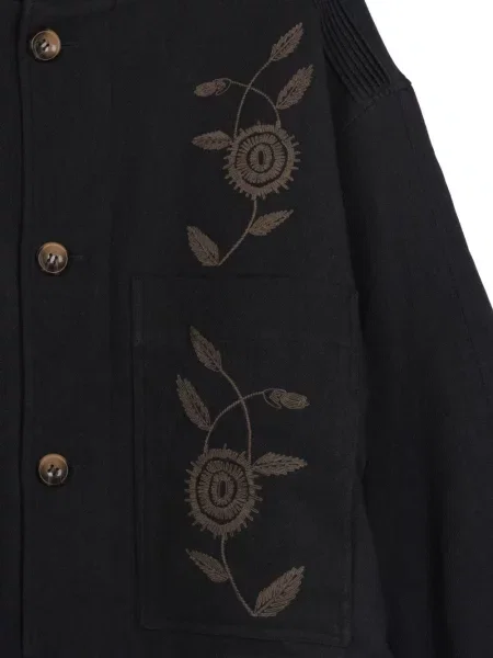 Geacă Antik Batik cu model floral negru