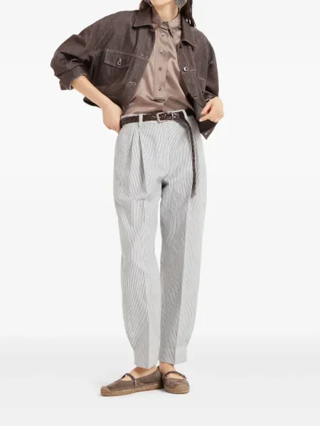 Pantaloni Brunello Cucinelli albastru
