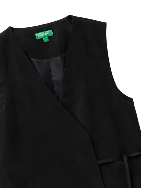 Vestă Benetton cu legături plic negru