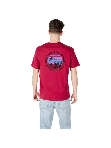 Tričko Napapijri S-Vignonil Back tibetan red červené
