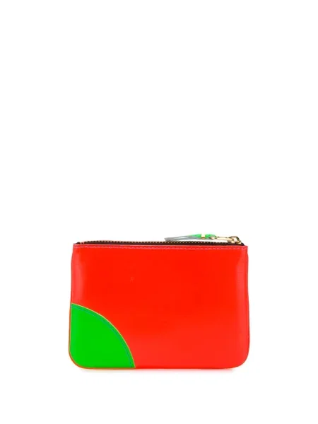 Iš natūralios odos piniginė Comme Des Garçons Wallet mėlyna