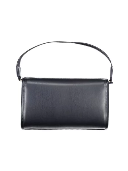 Lniana torebka Tommy Hilfiger czarna