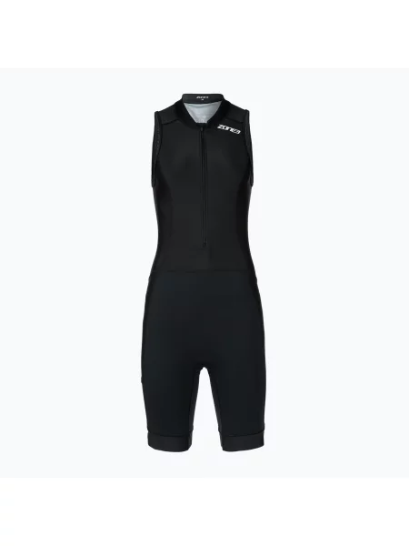 Kombinezon triathlonowy Activate+ Sleeveless Trisuit black czarny