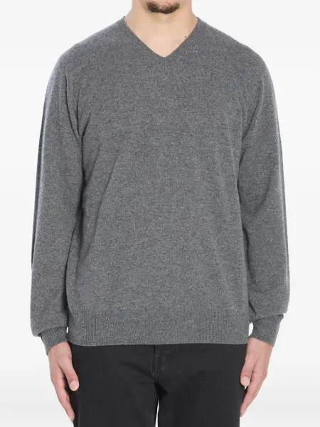 Pulover The Row cu decolteu în V gri