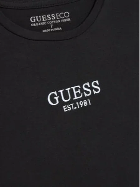 GUESS Marškinėliai juoda balta