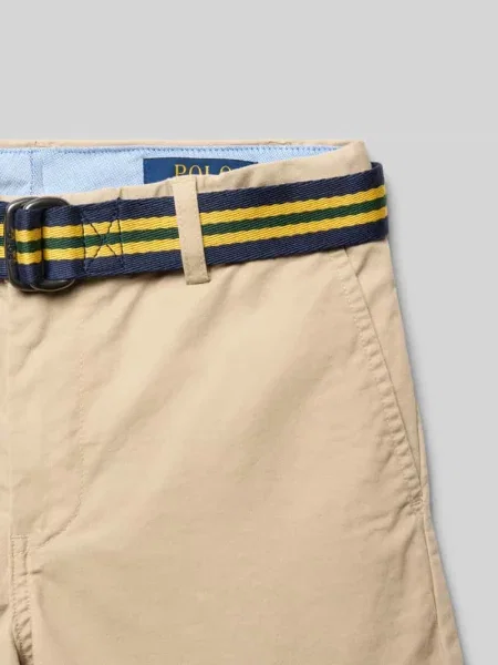 Bermudy o kroju regular fit z mieszanki bawełny model ‘BEDFORD’ Ralph Lauren beżowe