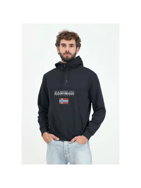 Bluza z kapturem Napapijri czarna