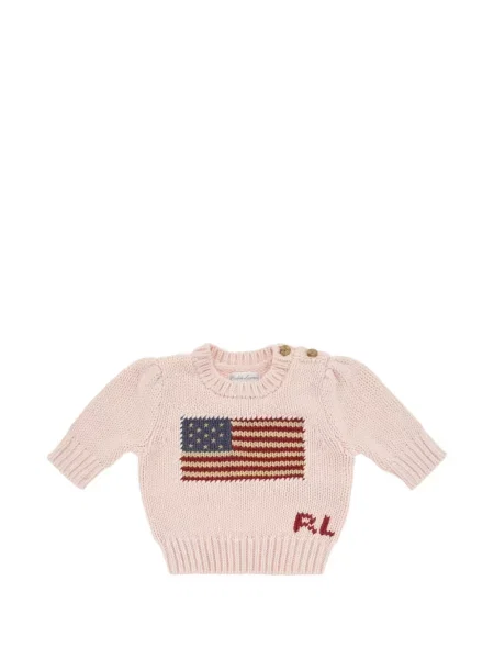 Sweter dziecięcy Polo Ralph Lauren różowy