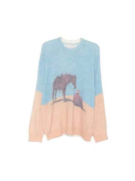 Sweter One Of These Days wełniany z nadrukiem