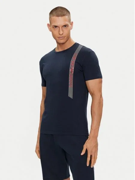 Rövid póló Emporio Armani Underwear kék