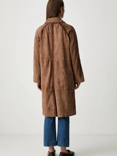 Замшевое пальто Pedro Del Hierro
