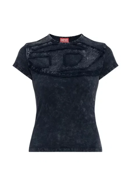 Tricou Diesel cu autograf albastru