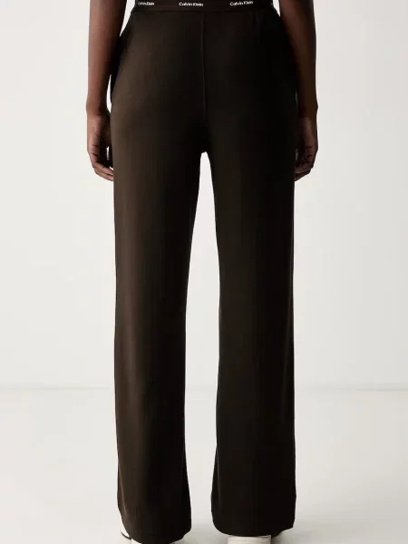 Spodnie dresowe Calvin Klein Jeans Terry Logo Waistband Track Pant Dark Coffee XS brązowe