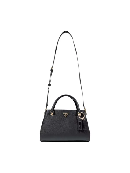 Torebka skórzana Guess skórzana czarna