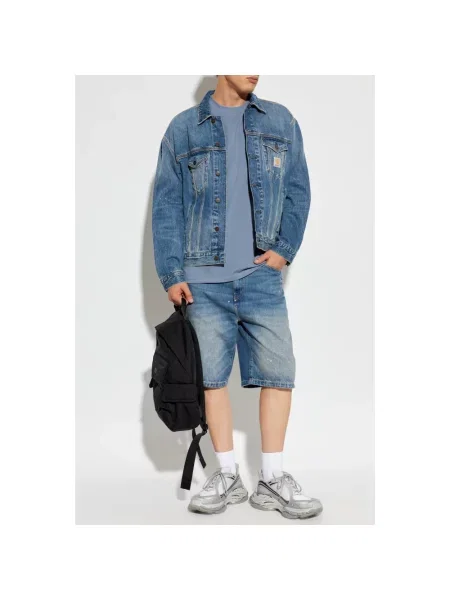 Szorty Carhartt Wip niebieskie