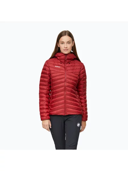 Geacă izolată pentru femei Mammut Albula IN Hooded Jacket dark mammut red roșu