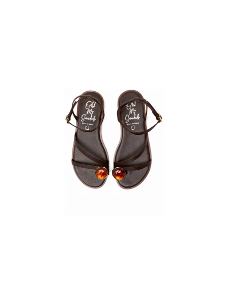 Pantofi Oh My Sandals maro