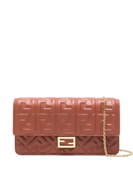 Geantă tip baghetă Fendi cu autograf roșu