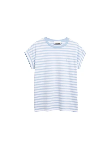 ARMEDANGELS Tricou IDAARA albastru deschis alb