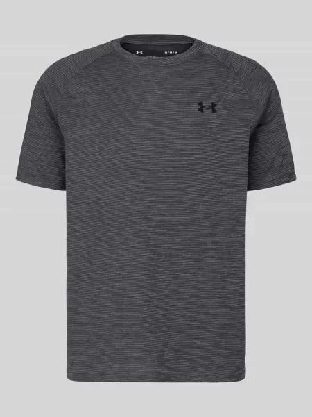 T-shirt sportowy o kroju regular fit z nadrukiem z logo Under Armour czarna