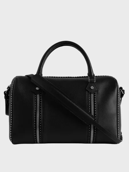 Шкіряна сумка Zadig&voltaire чорна
