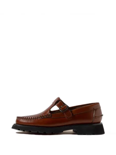 Kožené loafers Hereu hnědé