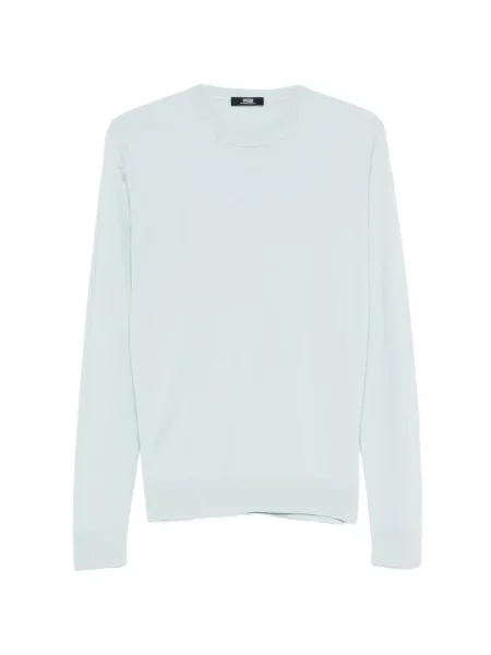 Pulover Alpha Studio cu decolteu rotund albastru