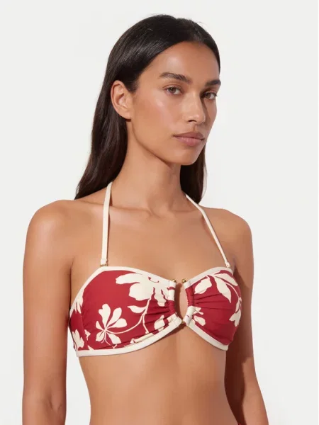 Seafolly Bikini partea de sus Mayflower roșu