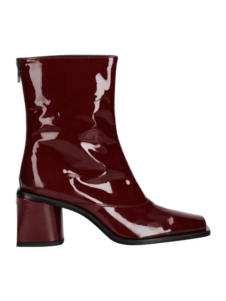 Buty do kostki Kenzo skórzane czerwone