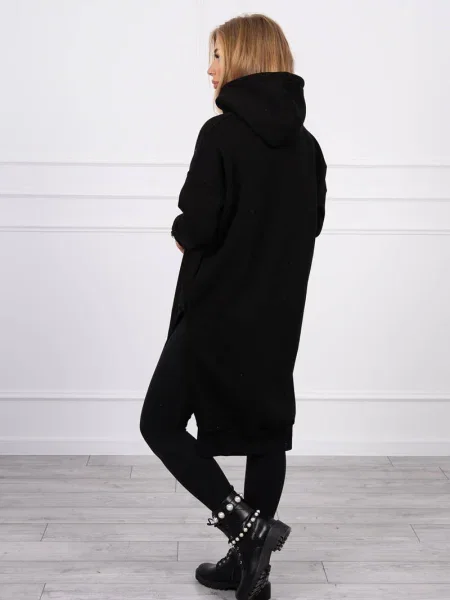 Hanorac Kesi cu crăpătură negru